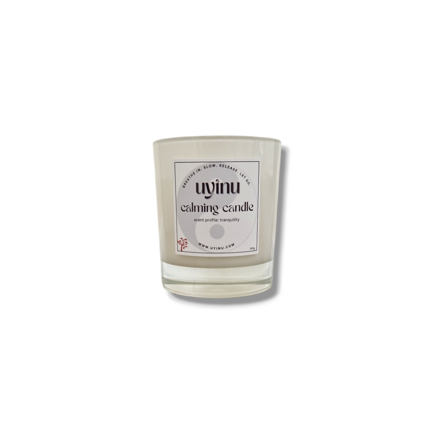 tranquility calming candle for yin energy activation