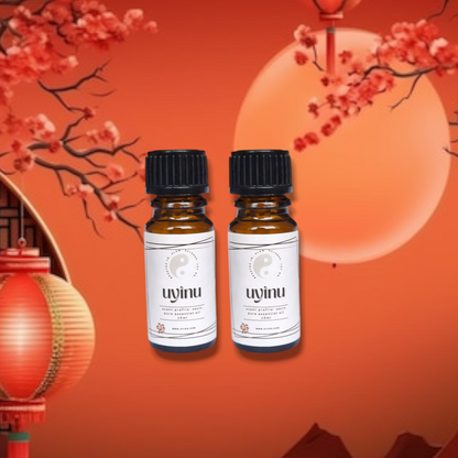 may chang and rose essential oil duo for home fragrance adn yin